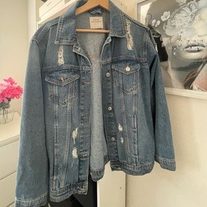 stradivarius denim wear jacket